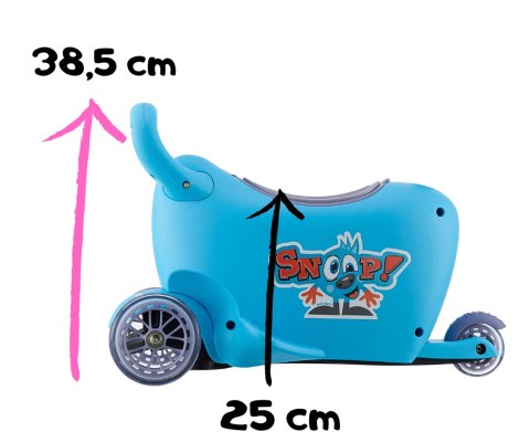 Milly Mally Hulajnoga/Jeździk SNOOP! 3w1 GREEN Milly Mally Hulajnoga/Jeździk SNOOP! 3w1 GREEN