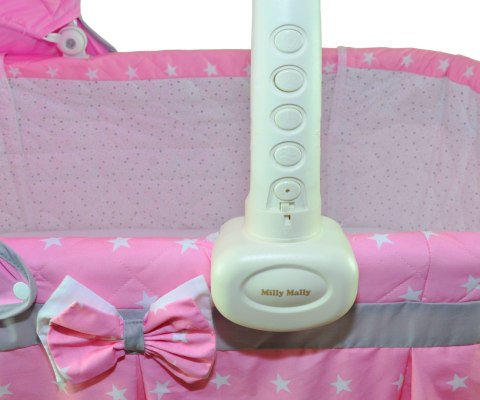 Milly Mally Kołyska z pilotem SIMPLE PINK Milly Mally Kołyska z pilotem SIMPLE PINK