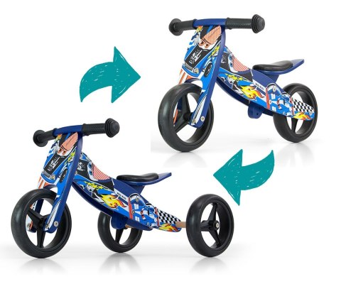 Milly Mally Pojazd Jake Blue Cars Jeździk chodzik pchacz Niebieski dwufunkcyjność (rowerek trójkołowy lub dwukołowy) Milly Mally Pojazd Jake Blue Cars Jeździk chodzik pchacz Niebieski dwufunkcyjność (rowerek trójkołowy lub dwukołowy)
