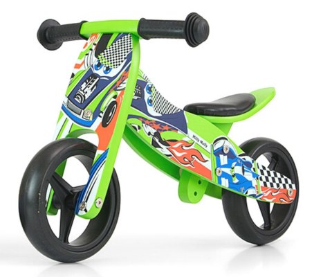 Milly Mally Pojazd Jeździk 2w1 Jake Green Cars Chodzik Pchacz Zielony drewno 12m+ ogranicznik skrętu regul. wysokości siodełka Milly Mally Pojazd Jeździk 2w1 Jake Green Cars Chodzik Pchacz Zielony drewno 12m+ ogranicznik skrętu regul. wysokości siodełka