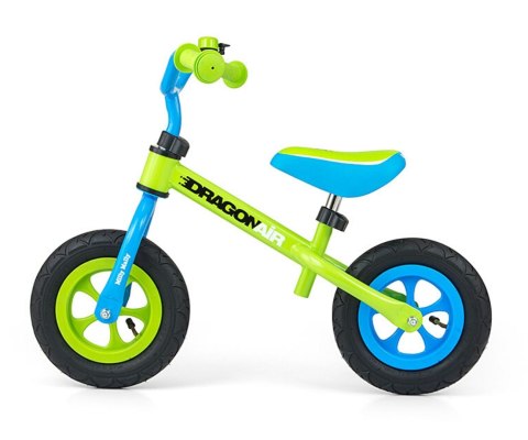 Milly Mally Rowerek Biegowy Dragon Air Green regulacja wysokości siodełka i kierownicy 2 lata + Milly Mally Rowerek Biegowy Dragon Air Green regulacja wysokości siodełka i kierownicy 2 lata +