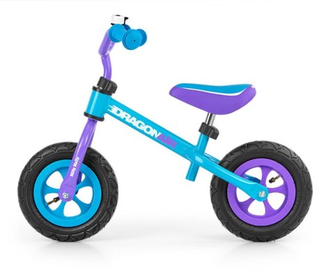 Milly Mally Rowerek Biegowy Dragon Air Turquoise regulacja wysokości siodełka i kierownicy 2 lata + Milly Mally Rowerek Biegowy Dragon Air Turquoise regulacja wysokości siodełka i kierownicy 2 lata +