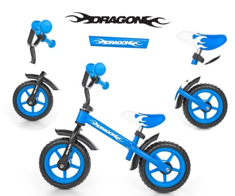ROWEREK BIEGOWY NIEBIESKI Dragon Blue Milly Mally REGULACJA WYSOKOŚCI siodełka i kierownicy OGRANICZNIK SKRĘTU DZWONEK 2 lata + ROWEREK BIEGOWY NIEBIESKI Dragon Blue Milly Mally REGULACJA WYSOKOŚCI siodełka i kierownicy OGRANICZNIK SKRĘTU DZWONEK 2 lata +