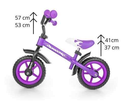 Milly Mally Rowerek Biegowy Dragon violet Milly Mally Rowerek Biegowy Dragon violet