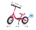 Milly Mally Rowerek Biegowy Dusty 10" Pink-White Milly Mally Rowerek Biegowy Dusty 10" Pink-White