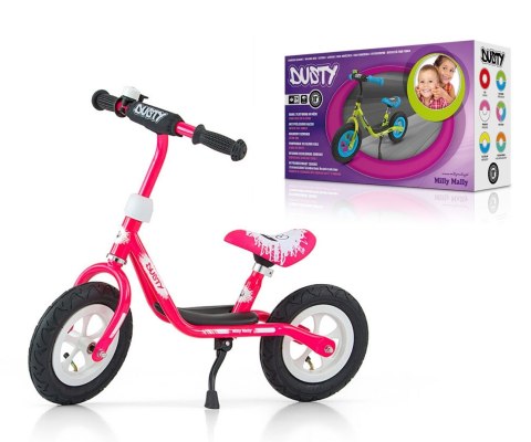 Milly Mally Rowerek Biegowy Dusty 10" Pink-White Milly Mally Rowerek Biegowy Dusty 10" Pink-White