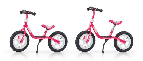 Milly Mally Rowerek Biegowy Dusty 12" Pink-White Milly Mally Rowerek Biegowy Dusty 12" Pink-White
