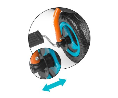 Milly Mally Rowerek trójkołowy Turbo Orange-Turquise dzwonek pasy bezpieczeństwa regulacja siedziska koszyk na zabawki 18 m+ Milly Mally Rowerek trójkołowy Turbo Orange-Turquise dzwonek pasy bezpieczeństwa regulacja siedziska koszyk na zabawki 18 m+