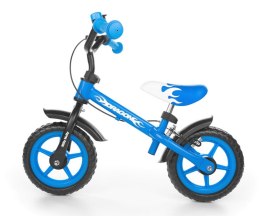 Milly Mally Rowerek biegowy Dragon z hamulcem blue regulacja wysokości siodełka i kierownicy ogranicznik skrętu dzwonek 2 lata +