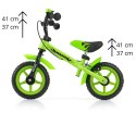 Milly Mally Rowerek biegowy Dragon z hamulcem green zielony dzwonek ogranicznik skrętu regulacja wysokości kierownicy i siodełka Milly Mally Rowerek biegowy Dragon z hamulcem green zielony dzwonek ogranicznik skrętu regulacja wysokości kierownicy i siodełka