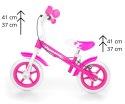 Milly Mally Rowerek biegowy Dragon z hamulcem pink Różowy dzwonek regulacja wysokości siodełka i kierownicy ogranicznik skrętu
