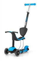 Milly Mally Scooter Little Star Blue Hulajnoga/Jeździk/Scooter 3w1, Niebiesko-Czarna Milly Mally Scooter Little Star Blue Hulajnoga/Jeździk/Scooter 3w1, Niebiesko-Czarna