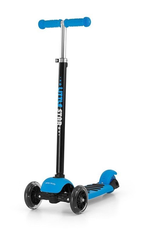 Milly Mally Scooter Little Star Blue Hulajnoga/Jeździk/Scooter 3w1, Niebiesko-Czarna Milly Mally Scooter Little Star Blue Hulajnoga/Jeździk/Scooter 3w1, Niebiesko-Czarna