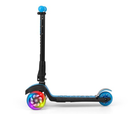 Milly Mally Scooter Magic Blue Jeździk Hulajnoga Niebiesko-Czarna hamulec aluminium świecące koła regulowana wys. kierownicy Milly Mally Scooter Magic Blue Jeździk Hulajnoga Niebiesko-Czarna hamulec aluminium świecące koła regulowana wys. kierownicy