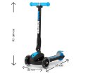 Milly Mally Scooter Magic Blue Jeździk Hulajnoga Niebiesko-Czarna hamulec aluminium świecące koła regulowana wys. kierownicy Milly Mally Scooter Magic Blue Jeździk Hulajnoga Niebiesko-Czarna hamulec aluminium świecące koła regulowana wys. kierownicy
