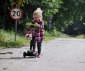 Milly Mally Scooter Magic Blue Jeździk Hulajnoga Niebiesko-Czarna hamulec aluminium świecące koła regulowana wys. kierownicy