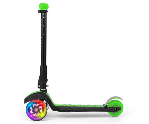 Milly Mally Scooter Magic Green Hulajnoga składana aluminium świecące koła hamulec regulowana wysokość kierownicy Milly Mally Scooter Magic Green Hulajnoga składana aluminium świecące koła hamulec regulowana wysokość kierownicy