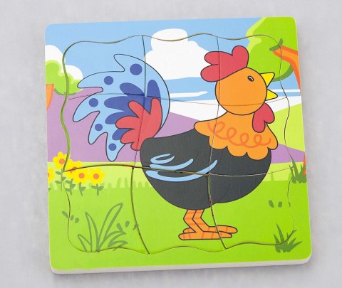 Viga Viga 50113 Puzzle - jak rośnie kogucik Viga Viga 50113 Puzzle - jak rośnie kogucik