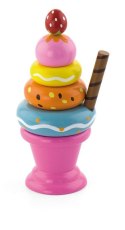 Viga Viga 51321 Mini piramidka lody owocowe z truskawką Viga Viga 51321 Mini piramidka lody owocowe z truskawką