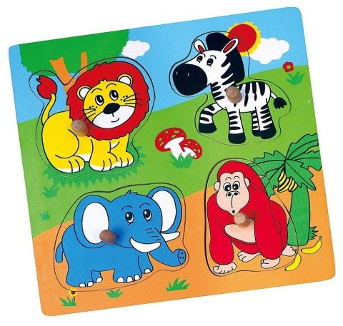 Viga Viga 59563 Puzzle niespodzianka - zoo