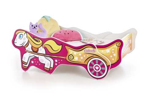 Halmar łóżko CINDERELLA z materacem, z regulacją długości wielobarwny, płyta laminowana obrzeża miękkie PVC Halmar łóżko CINDERELLA z materacem, z regulacją długości wielobarwny, płyta laminowana obrzeża miękkie PVC