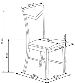Halmar CITRONE krzesło olcha / tap: MESH 6