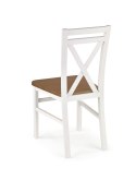 Halmar DARIUSZ 2 krzesło biały / olcha materiał: drewno lite bukowe / MDF