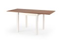 Halmar stół GRACJAN blat płyta laminowana na obrzeżach ABS olcha / biały nogi MDF laminowany 80-160x80 Halmar stół GRACJAN blat płyta laminowana na obrzeżach ABS olcha / biały nogi MDF laminowany 80-160x80