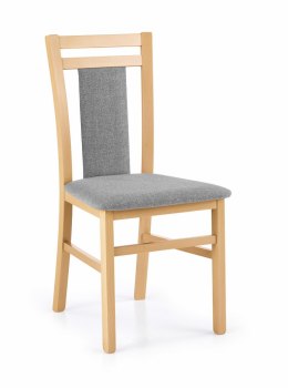 Halmar HUBERT8 krzesło dąb miodowy / tap: Inari 91 materiał: drewno lite bukowe / tkanina,