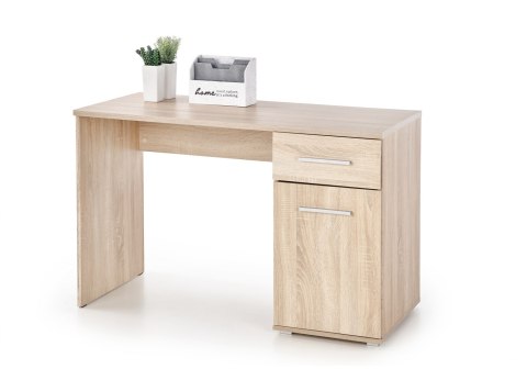 BIURKO Z SZUFLADĄ LIMA B-1 Halmar DĄB SONOMA MDF laminat ABS obrzeża 120x55