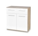 KOMODA Z SZUFLADĄ LIMA KM-1 Halmar DĄB SONOMA / BIAŁY POŁYSK PŁYTA LAMINOWANA OBRZEŻA ABS ABS 77x40 DO SYPIALNI POKOJU SALONU KOMODA Z SZUFLADĄ LIMA KM-1 Halmar DĄB SONOMA / BIAŁY POŁYSK PŁYTA LAMINOWANA OBRZEŻA ABS ABS 77x40 DO SYPIALNI POKOJU SALONU
