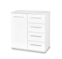 KOMODA LIMA KM-2 DRZWI SZUFLADY Halmar PŁYTA LAMINOWANA obrzeża ABS BIAŁA POŁYSK 77x40 KOMODA LIMA KM-2 DRZWI SZUFLADY Halmar PŁYTA LAMINOWANA obrzeża ABS BIAŁA POŁYSK 77x40
