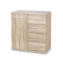 KOMODA Z SZUFLADAMI LIMA KM-2 DĄB SONOMA płyta laminowana OBRZEŻA ABS Halmar KOMODA Z SZUFLADAMI LIMA KM-2 DĄB SONOMA płyta laminowana OBRZEŻA ABS Halmar