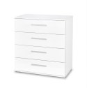 KOMODA Z SZUFLADAMI LIMA KM-3 Halmar MDF laminowany BIAŁY WYSOKI POŁYSK obrzeża ABS 77x40 KOMODA Z SZUFLADAMI LIMA KM-3 Halmar MDF laminowany BIAŁY WYSOKI POŁYSK obrzeża ABS 77x40
