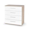 KOMODA LIMA KM-3 Halmar DĄB SONOMA / BIAŁA WYSOKI POŁYSK PŁYTA LAMINOWANA OBRZEŻA ABS KOMODA LIMA KM-3 Halmar DĄB SONOMA / BIAŁA WYSOKI POŁYSK PŁYTA LAMINOWANA OBRZEŻA ABS