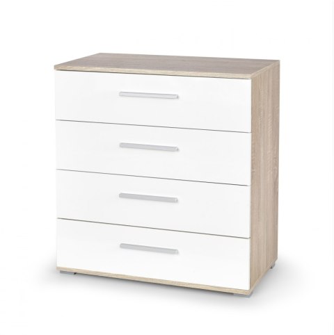 KOMODA LIMA KM-3 Halmar DĄB SONOMA / BIAŁA WYSOKI POŁYSK PŁYTA LAMINOWANA OBRZEŻA ABS KOMODA LIMA KM-3 Halmar DĄB SONOMA / BIAŁA WYSOKI POŁYSK PŁYTA LAMINOWANA OBRZEŻA ABS
