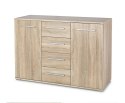 KOMODA Z SZUFLADAMI LIMA KM-4 Halmar DĄB SONOMA PŁYTA LAMINOWANA OBRZEŻA ABS DO SALONU SYPIALNI POKOJU KOMODA Z SZUFLADAMI LIMA KM-4 Halmar DĄB SONOMA PŁYTA LAMINOWANA OBRZEŻA ABS DO SALONU SYPIALNI POKOJU