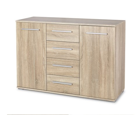 KOMODA Z SZUFLADAMI LIMA KM-4 Halmar DĄB SONOMA PŁYTA LAMINOWANA OBRZEŻA ABS DO SALONU SYPIALNI POKOJU KOMODA Z SZUFLADAMI LIMA KM-4 Halmar DĄB SONOMA PŁYTA LAMINOWANA OBRZEŻA ABS DO SALONU SYPIALNI POKOJU