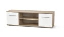 SZAFKA STOJĄCA RTV LIMA RTV1 Halmar DĄB SONOMA / BIAŁY MDF laminowany połysk, obrzeża ABS 137x40 SZAFKA STOJĄCA RTV LIMA RTV1 Halmar DĄB SONOMA / BIAŁY MDF laminowany połysk, obrzeża ABS 137x40
