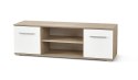 Halmar LIMA RTV1 dąb sonoma / biały, MDF laminowany połysk, obrzeża ABS 137x40