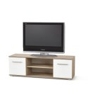 Halmar LIMA RTV1 dąb sonoma / biały, MDF laminowany połysk, obrzeża ABS 137x40