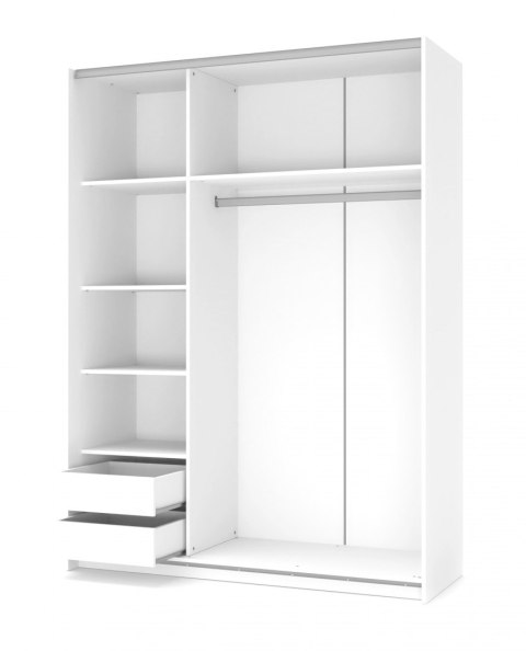 SZAFA DWUDRZWIOWA DRZWI PRZESUWNE LIMA S-1 BIAŁA płyta laminowana OBRZEŻA ABS HALMAR PÓŁKI SZUFLADY DRĄŻEK SZAFA DWUDRZWIOWA DRZWI PRZESUWNE LIMA S-1 BIAŁA płyta laminowana OBRZEŻA ABS HALMAR PÓŁKI SZUFLADY DRĄŻEK