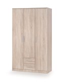 Halmar szafa LIMA S-3 trzydrzwiowa dąb sonoma płyta meblowa laminowana obrzeża ABS, 2 szuflady Halmar szafa LIMA S-3 trzydrzwiowa dąb sonoma płyta meblowa laminowana obrzeża ABS, 2 szuflady