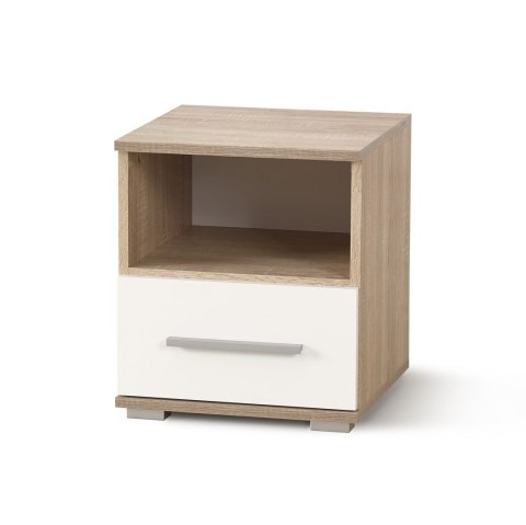 SZAFKA NOCNA LIMA SN1 Halmar Z SZUFLADĄ DĄB SONOMA / BIAŁA PŁYTA LAMINOWANA OBRZEŻA ABS SZAFKA NOCNA LIMA SN1 Halmar Z SZUFLADĄ DĄB SONOMA / BIAŁA PŁYTA LAMINOWANA OBRZEŻA ABS
