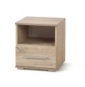 SZAFKA NOCNA Z SZUFLADĄ LIMA SN1 Halmar DĄB SONOMA PŁYTA LAMINOWANA OBRZEŻA ABS obrzeża ABS 1 szuflada SZAFKA NOCNA Z SZUFLADĄ LIMA SN1 Halmar DĄB SONOMA PŁYTA LAMINOWANA OBRZEŻA ABS obrzeża ABS 1 szuflada