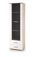 Halmar witryna LIMA W-1 szkło, MDF laminat, obrzeża ABS biały połysk/dąb sonoma 60x40 Halmar witryna LIMA W-1 szkło, MDF laminat, obrzeża ABS biały połysk/dąb sonoma 60x40