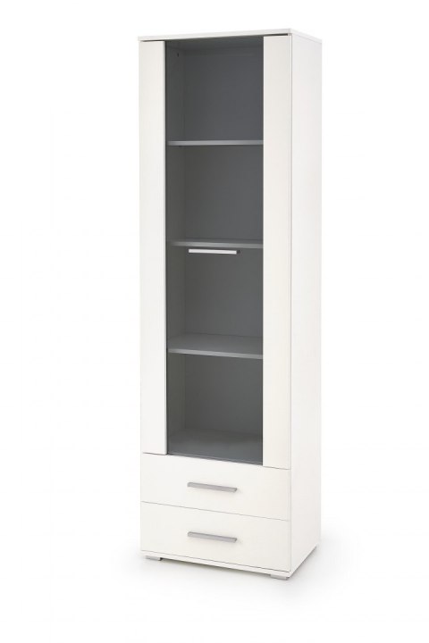 Halmar witryna LIMA W-1 biały połysk, płyta laminowana obrzeża ABS, szkło Halmar witryna LIMA W-1 biały połysk, płyta laminowana obrzeża ABS, szkło