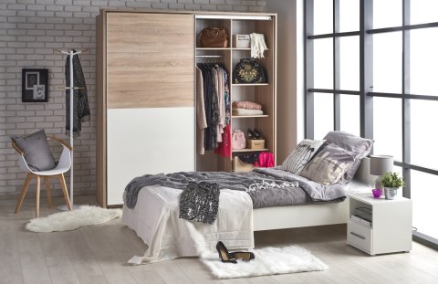 Halmar łóżko LIMA 90 biały, MDF laminowany, ABS Halmar łóżko LIMA 90 biały, MDF laminowany, ABS