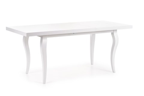 Halmar stół MOZART 140-180x80 biały blat płyta laminowana obrzeża ABS, nogi lite drewno bukowe Halmar stół MOZART 140-180x80 biały blat płyta laminowana obrzeża ABS, nogi lite drewno bukowe