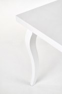 Halmar stół MOZART 140-180x80 biały blat płyta laminowana obrzeża ABS, nogi lite drewno bukowe Halmar stół MOZART 140-180x80 biały blat płyta laminowana obrzeża ABS, nogi lite drewno bukowe